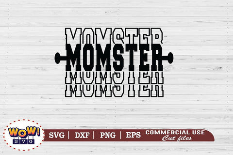 Momster stacked text svg, Halloween cutting file, 31st october svg, Halloween svg, Halloween cricut files, halloween sign svg, SVG DXF PNG SVG Wowsvgstudio 
