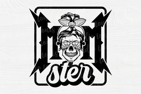Momster SVG File - Halloween Svg - Momster Messy Bun Svg - Spooky Mom SVG TonisArtStudio 