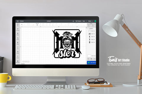 Momster SVG File - Halloween Svg - Momster Messy Bun Svg - Spooky Mom SVG TonisArtStudio 