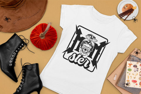 Momster SVG File - Halloween Svg - Momster Messy Bun Svg - Spooky Mom SVG TonisArtStudio 