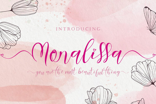 Monalissa Font Prasetya Letter 