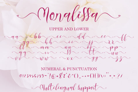 Monalissa Font Prasetya Letter 