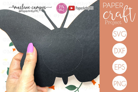 Monarch Butterfly Candy Holder Dome | SVG craft | Cut files SVG Marlene Campos 