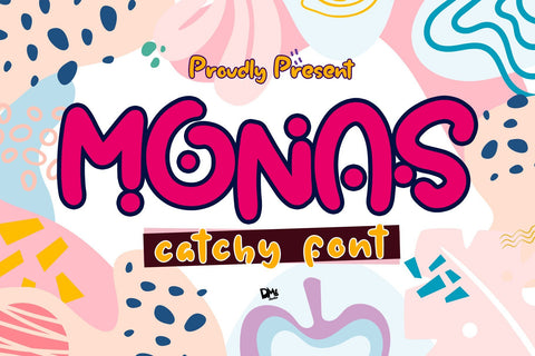 Monas - Catchy Font Font Dm Letter Studio 