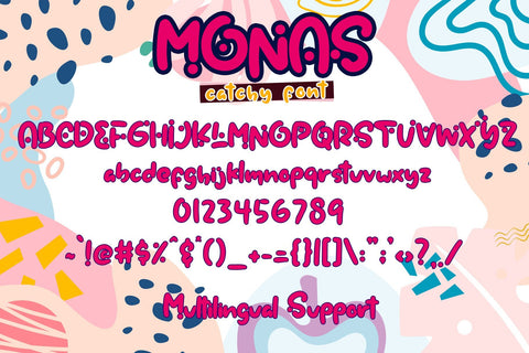 Monas - Catchy Font Font Dm Letter Studio 