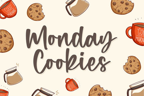 Monday Cookies - A Handwritten Script Font Font Typobia 