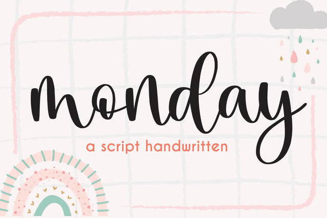 Monday Font Mozarella 