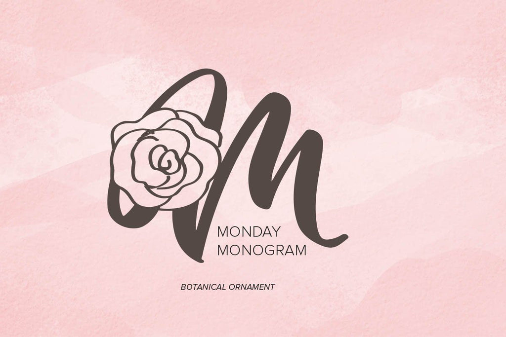 Rose Monogram Font - Lori Whitlock's SVG Shop