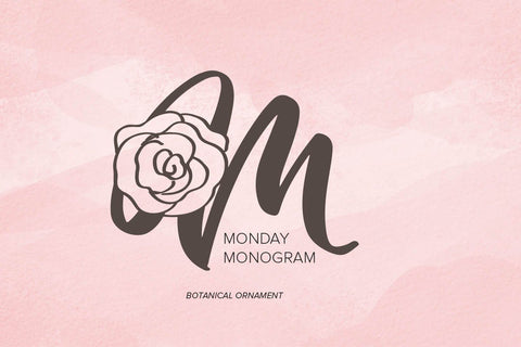 Monday Monogram Font Font Din Studio 