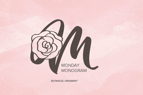 Monday Monogram Font yumnatype 