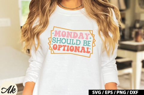Monday should be optional Retro SVG SVG akazaddesign 