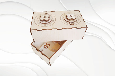 Money box, safe deposit svg dxf design for laser cutting SVG VectorBY 