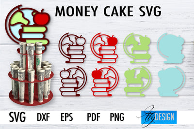 Money Cake SVG | Money Holder SVG Design | Gift SVG Design SVG Fly Design 