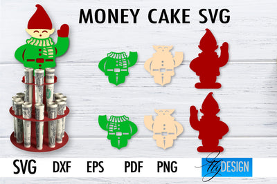 Money Cake SVG | Money Holder SVG Design | Gift SVG Design SVG Fly Design 