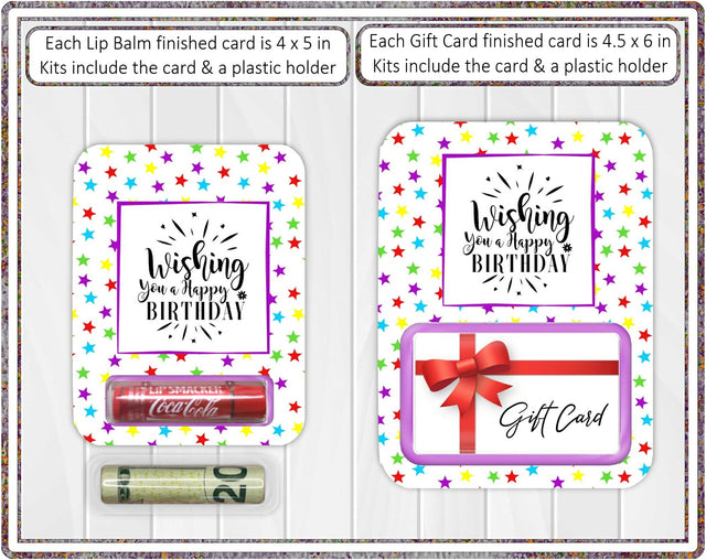 Money Card Holder Birthday Stars PNG and Cutting Files Digital Pattern Designs by Rae 