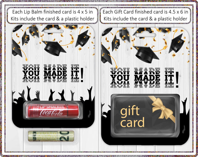 Money Card Holder Graduation You Made IT PNG and Cutting File Digital Pattern Designs by Rae 