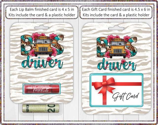 Money Card Holder School Bus Driver PNG and Cutting Files Digital Pattern Designs by Rae 