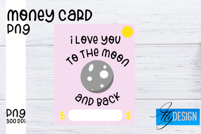 Money Card PNG Designs | Money Holder Printable SVG Fly Design 
