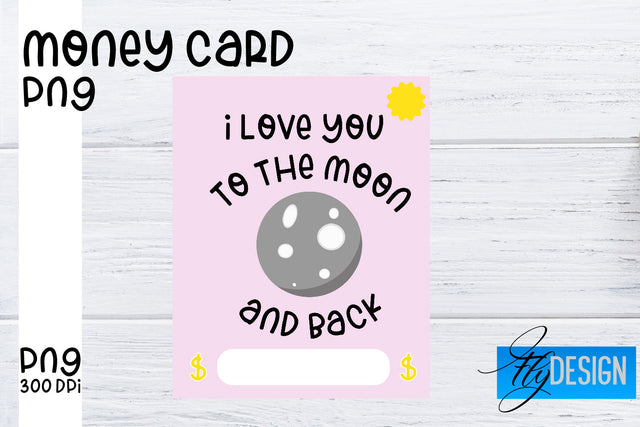 Money Card PNG Designs | Money Holder Printable SVG Fly Design 