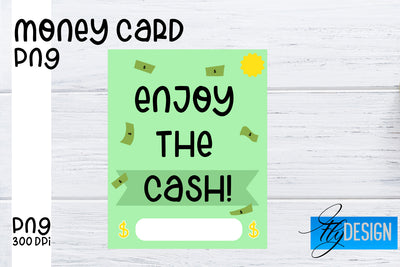 Money Card PNG Designs | Money Holder Printable SVG Fly Design 