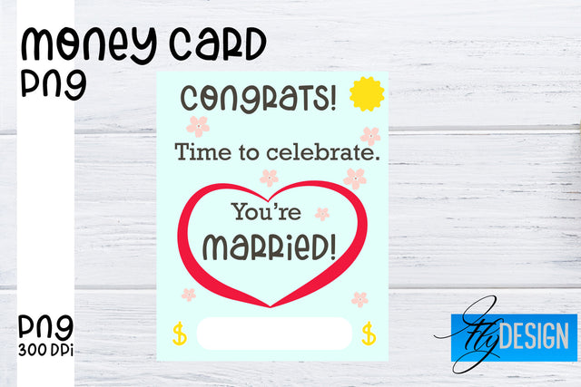 Money Card PNG Designs | Money Holder Printable SVG Fly Design 