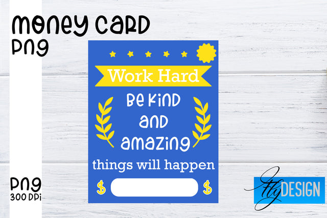 Money Card PNG Designs | Money Holder Printable SVG Fly Design 