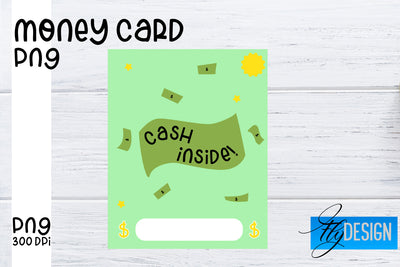 Money Card PNG Designs | Money Holder Printable SVG Fly Design 