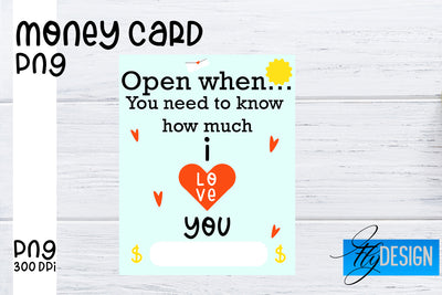 Money Card PNG Designs | Money Holder Printable SVG Fly Design 