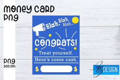 Money Card PNG Designs | Money Holder Printable SVG Fly Design 