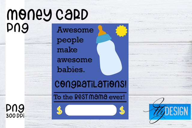 Money Card PNG Designs | Money Holder Printable SVG Fly Design 