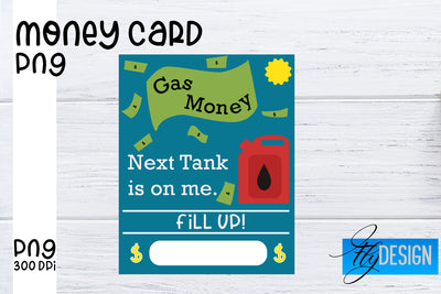 Money Card PNG Designs | Money Holder Printable SVG Fly Design 