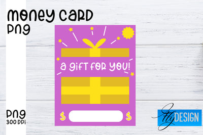 Money Card PNG Designs | Money Holder Printable SVG Fly Design 