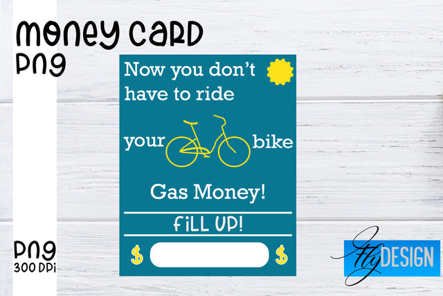 Money Card PNG Designs | Money Holder Printable SVG Fly Design 