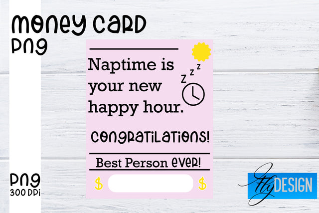 Money Card PNG Designs | Money Holder Printable SVG Fly Design 