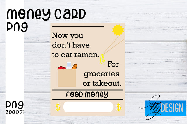 Money Card PNG Designs | Money Holder Printable SVG Fly Design 