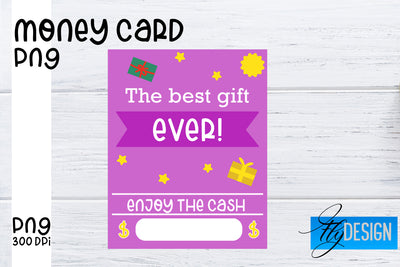 Money Card PNG Designs | Money Holder Printable SVG Fly Design 