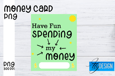 Money Card PNG Designs | Money Holder Printable SVG Fly Design 