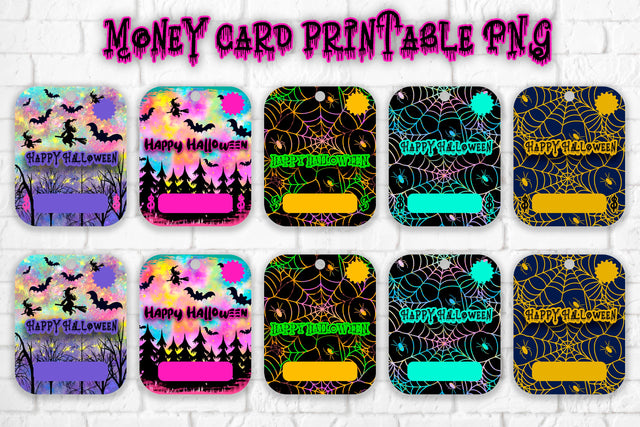 Money card PNG | Halloween printable Sublimation Svetana Studio 