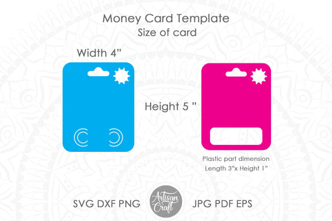 Money card template SVG cut file SVG Artisan Craft SVG 