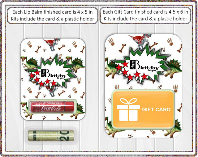 Money Holder Card Dinosaurs Birthday PNG and Cutting files Digital Pattern Designs by Rae 