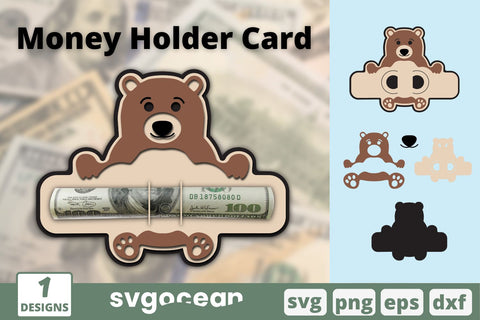 Money Holder Card SVG Bundle SVG SvgOcean 