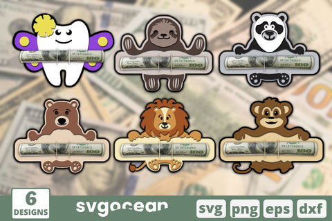 Money Holder Card SVG Bundle SVG SvgOcean 