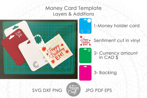 Money Holder SVG, Canadian eh SVG Artisan Craft SVG 