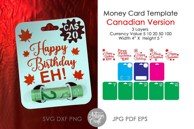 Money Holder SVG, Canadian eh SVG Artisan Craft SVG 
