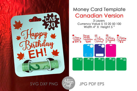 Money Holder SVG, Canadian eh SVG Artisan Craft SVG 