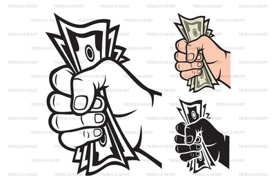 Money in the hand SVG TribaliumArtSF 