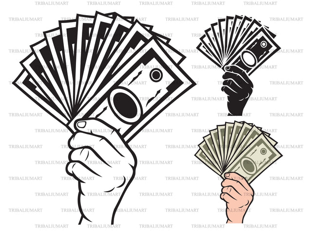 Money in the hand SVG TribaliumArtSF 
