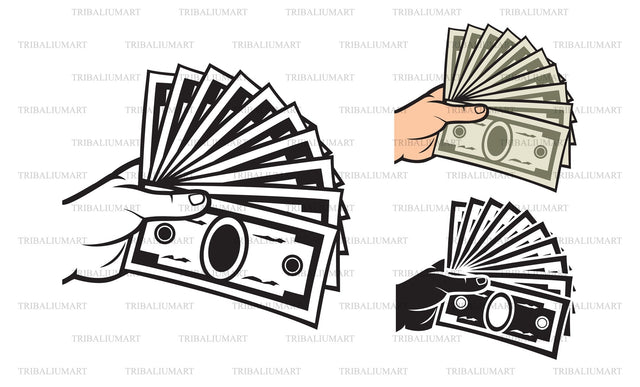 Money in the hand SVG TribaliumArtSF 