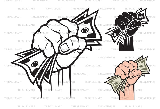 Money in the hand SVG TribaliumArtSF 