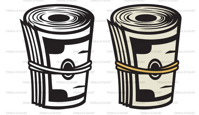 Money roll SVG TribaliumArtSF 